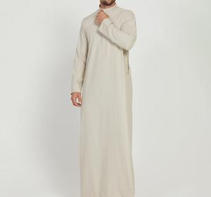 Túnicas para Hombre en Oferta, Material de Algodón y Lino, Mangas Largas, Estilo Casual Musulmán Islámico Dubai, Túnicas Transpirables para Hombre - Product Image 6