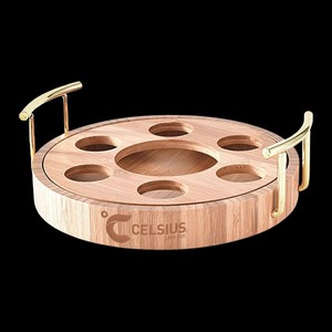 Bandeja de Servir de Madera Hecha a Mano con Compartimentos - Madera Premium al por Mayor - Product Image 4