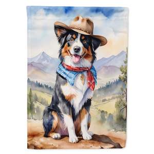 Pastor Australiano Vaquero Bienvenido Jardín Bandera Multicolor Patio Arte Patio Banner para camas de flores Buzón Decorativo Patio Bandera - Product Image 1