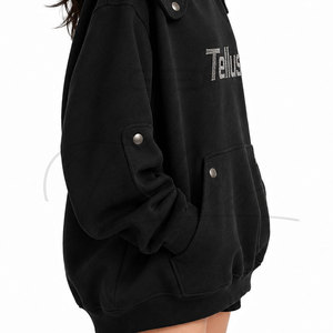 Sudadera de Mujer para Otoño e Invierno, Sudadera Holgada, Sudadera con Capucha 100% Algodón, Sudadera Informal a la Moda para Mujer - Product Image 4