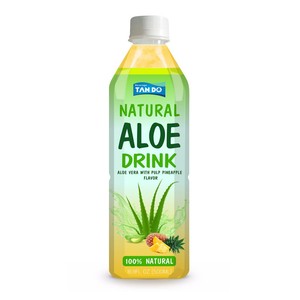 Jus de fruits aromatisé Tan Do Aloe Vera 500ml, faible en gras, 100% pur, saveur ananas, fruit de la passion, mangue, noix de coco, avec Aloe Vera, 10 Brix - Product Image 3