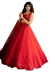 LEHENGAS CHOLI de FABZONE DESIGNER BRIDAL, de seda Georgette, estilo INDIO TRADICIONAL MODERNO Gujarati, con DUPATTA - Product Image 5