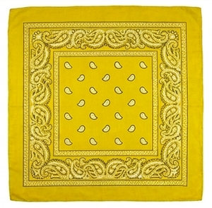 Yellow Square <b>Bandana</b> With Dot Pattern Polyester Casual Head Scarf Multifunctional Four Seasons Wear - Product Image 1