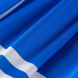 Conjunto de Uniforme de Porristas Azul y Blanco Personalizado para Mujer, Falda Plisada, Uniforme de Equipo, Spandex/Poliéster, Impresión Digital, Fabricante - Product Image 4