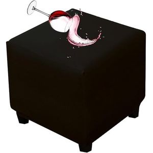 Copertura Impermeabile Quadrata Elastica in PU Morbido per Pouf Contenitore Pieghevole, Fodera Elastica per Poggiapiedi a Cubo, Copertura Protettiva per Mobili - Product Image 1