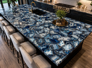 Natural Agate <b>Table</b> Top, Handmade Stone Furniture, Luxury <b>Coffee</b> <b>Table</b> ,Home Decor, Healing Crystal Furniture, Unique Gift Idea - Product Image 2