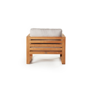 Canapé de jardin moderne en teck massif pour l'extérieur, fauteuil de salon de luxe pour terrasse, hôtel, balcon, salon - Product Image 4