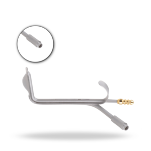 Écarteur de cou Benetrator avec aspiration et guide fibre optique, instrument chirurgical pour lifting du cou et utilisation en chirurgie plastique - Product Image 1