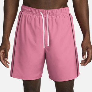 Men's Solid Pink Quick Dry Drawstring Shorts With Side Stripe Casual Wear - Product Image 6