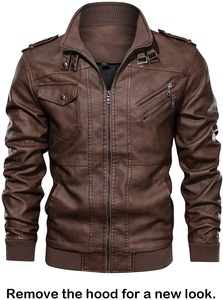 Hot Selling Best Winter Men's Sheepskin Fur Customized Design B3 Bomber Embroidery Plus Size Overcoat <b>Smart</b> Leather <b>Jackets</b> - Product Image 3
