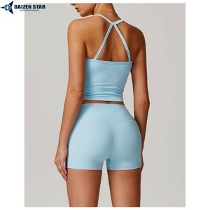 High Stretch Yoga Set Women Seamless Workout Clothes Gym Leggings Sports Bra Set - Product Image 3