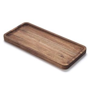 Plateau de service en bambou écologique, design minimaliste rectangulaire, vaisselle en bois massif durable pour la décoration de la maison, plateau de service en bois - Product Image 4
