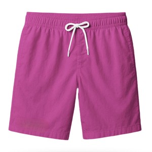 Pantalones Cortos de Hombre de Alta Calidad 2026, Color Amarillo Sólido, Casuales, con Cordón en la Cintura, Tejido Elástico, Corte Medio, Spandex - Product Image 4