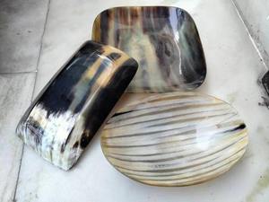 Natural Buffalo Horn Serving Tray 3 Pieces Different Shape And Sizes Crafts Storage Tray <b>Amazing</b> Quality - Product Image 6