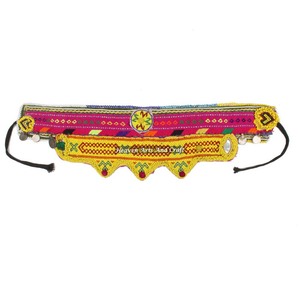 Vintage Belt Belly Dance Bead Afghani Traditional Waist Belt Kuchi Tribal BB090A <b>Old</b> Banjara Real Vintage Handmade Beaded Belts - Product Image 1