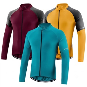 Lightweight Sublimated Printed Breathable Quick Dry Spandex/Polyester <b>Cycling</b> Jersey Zipper Closure <b>Stand</b> Collar - Product Image 6