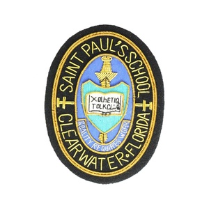 Insignias Bordadas en Metal 3D Personalizadas OEM, Hechas a Mano con Hilo Metálico, para Uniformes y Blazers, Estilo Cosido, Color y Logotipo Personalizables - Product Image 1