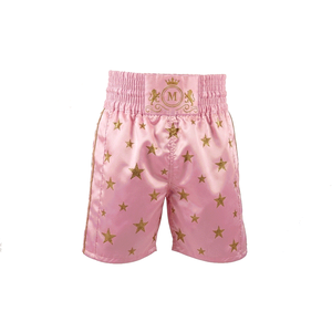 Shorts de boxe Muay Thai pour hommes, vêtements de combat MMA, logo en relief, broderie en chaîne, polyester durable, coupe régulière, taille adulte - Product Image 1