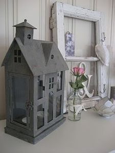 ของตกแต่งบ้านรูปทรงบ้านโลหะสไตล์วินเทจ งานฝีมือประดับตกแต่ง - Product Image 6