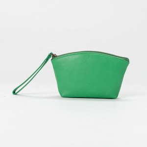 Casual Unisex Genuine Cowhide Leather <b>Wallet</b> with Large Capacity Malty Color Card Holder Zipper Closure-Patchwork Design - Product Image 6