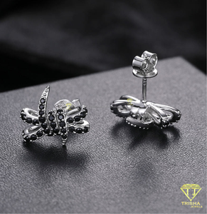 Cute Animal <b>Earrings</b> With Lab Grown Diamond 925 Sterling Silver Sparkling Luxury Jewelry For Women <b>Girls</b> - Product Image 2