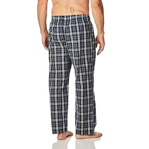Conjuntos de Pijamas Largos para Hombre a la Moda, Pantalones de Lona de Algodón Suave y Ligero con Cierre de Cordón en la Cintura Alta - Product Image 4
