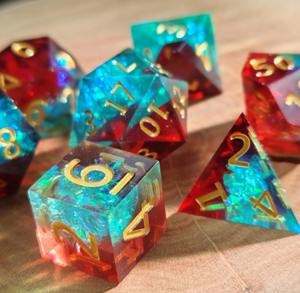 Dés en résine prêts à l'emploi, livraison rapide, dés polyédriques en résine pour jeux de rôle professionnels, dés de jeu en gros pour fournitures de jeux de table - Product Image 1