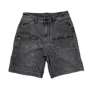 Shorts en jean décontractés pour hommes avec logo personnalisé, coupe ample, pour l'été – Fournisseur - Product Image 3