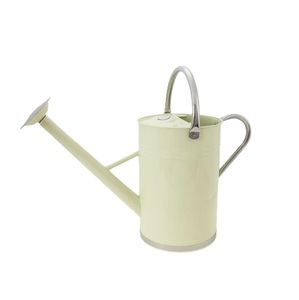 Arrosoir en métal au design élégant, finition blanche rustique, pour la décoration de la maison et du jardin, porte-fleurs, arrosoir pour plantes - Product Image 1