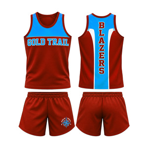 Adult Unisex Breathable Spandex Protective Basketball Uniform Set Blue and Yellow Gold Trail Blazers Jersey Shorts - Product Image 2