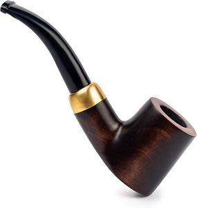 Tobacco Pipe, Classic Cherrywood Shape, Fits 9mm Filter, Comes with Pouch, <b>Boxed</b> (Brown) altamash craft - Product Image 4