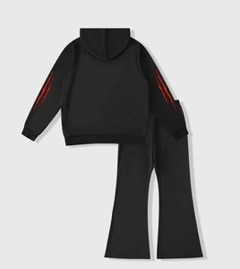 Conjunto de Sudadera con Capucha y Pantalones Deportivos Personalizados para Hombre, con Estampado DTG, Diseño de Calavera, Ropa Deportiva Informal de Algodón y Felpa, Venta al Por Mayor - Product Image 1