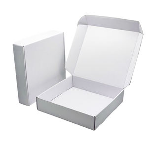 Luxury <b>White</b> Corrugated Mailer Packaging <b>Boxes</b> for Clothing Apparel Cosmetic Beauty Shipping - Product Image 6