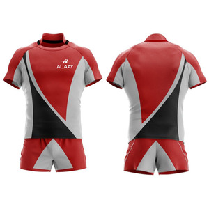 Nueva Camiseta de Rugby Personalizada al por Mayor, Uniforme de Rugby Sublimado de Manga Corta - Product Image 1