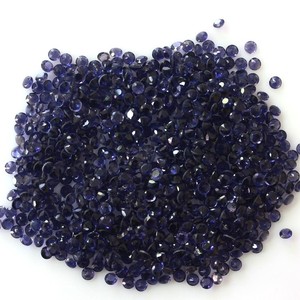 Iolita azul natural de 3 mm, facetada, de corte redondo, piedra preciosa suelta, cuentas de iolita calibradas para la fabricación de joyas, collares y pulseras. - Product Image 6