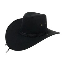 Sombrero de Vaquero Unisex de Lana de Alta Calidad con Corona Alta y Ala Ancha para un Estilo Occidental Audaz, Ideal para Viajes y Pesca