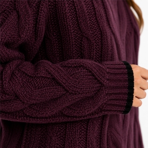 Women Sweater <b>Cable</b> Knit Oversized Stylish Comfortable Warm Premium Oversized Sweater Modern Women Fashion Comfortable Everyday - Product Image 5