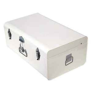 Caja de Metal con Acabado Antiguo, Estilo Baúl, para Uso Doméstico, Portátil y Ligera, para Ropa y Joyería - Product Image 3