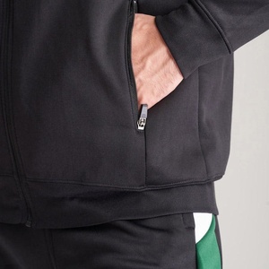 Ensemble de survêtement sportif personnalisé de haute qualité avec fermeture éclair intégrale, vêtements de sport pour la salle de gym et le jogging, fabricant OEM ODM en gros - Product Image 4