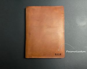 Porte-bloc en cuir dossier fait à la main portefeuille porte-bloc-notes personnalisé A5 dossier A4 sac pour porte-documents LPA-0002 - Product Image 5