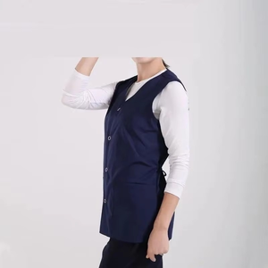 Veste médicale personnalisable pour femmes avec boutons, haut d'uniforme d'infirmière en toile de haute qualité, service OEM, usage hospitalier - Product Image 4