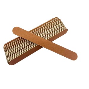 BAFA SURGICAL INSTRUMENTS Lime à ongles jetable en papier de verre émeri double face 9 cm grain 100 marron pour modelage et manucure - Product Image 5