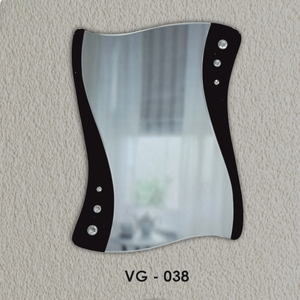 VG-038 Decorative <b>Wall</b>-Mounted V-Groove design <b>Mirror</b> Frameless Lightweight Art Decor - Product Image 3