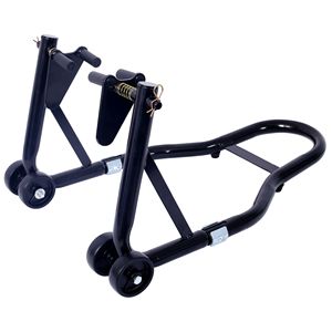 Cavalletto moto 1000LB moto moto anteriore e posteriore ruota portabagagli Paddock supporto nero U - Product Image 3