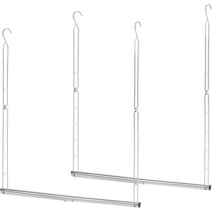 Asta Appendiabiti Regolabile in Larghezza e Altezza, Barra Salvaspazio per Appendere Vestiti, Estensore per Armadio, Accessorio Organizzatore - Product Image 1