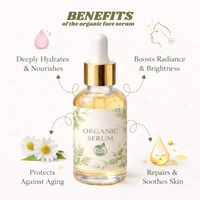Sérum Visage Liquide Bio à l'Aloès et à la Rose, Hydratant et Rafraîchissant, Essence de Beauté Naturelle, Marque Privée pour la Peau