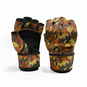 Gants de combat MMA sans doigts, tendance et élégants, 12 oz, camouflage, pour l'entraînement, le grappling et la boxe, respirants, protection des mains pour les sports - Product Image 5