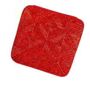 Bohemian Artisan <b>Beaded</b> Glass Coffee Mugs and <b>Coasters</b> Heat Resistant for Dining Table Decor - Product Image 2