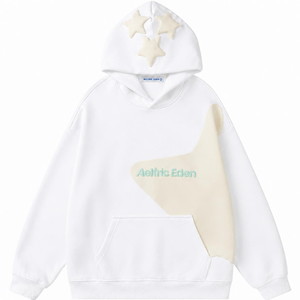 Sweat à capuche personnalisé effet délavé pour homme en molleton de coton mélangé, imprimé sérigraphié, style vieilli - Product Image 2
