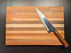 Personalized Walnut Cutting <b>Board</b> Rectangle Anti Slip Chopping Block Kitchen Serving Tray With Engraved Names And Date By UO - Product Image 6